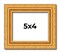 5x4 Solid Wood Antique Picture Frame with UV-Resistant Acrylic & Acid-Free Backing, Available in 4 Finishes: Bronze, Gold, Silver, and Gold with Black